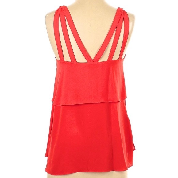BCBGmaxazria juliya multi-strap layered top poppy size Medium New - Picture 6 of 16